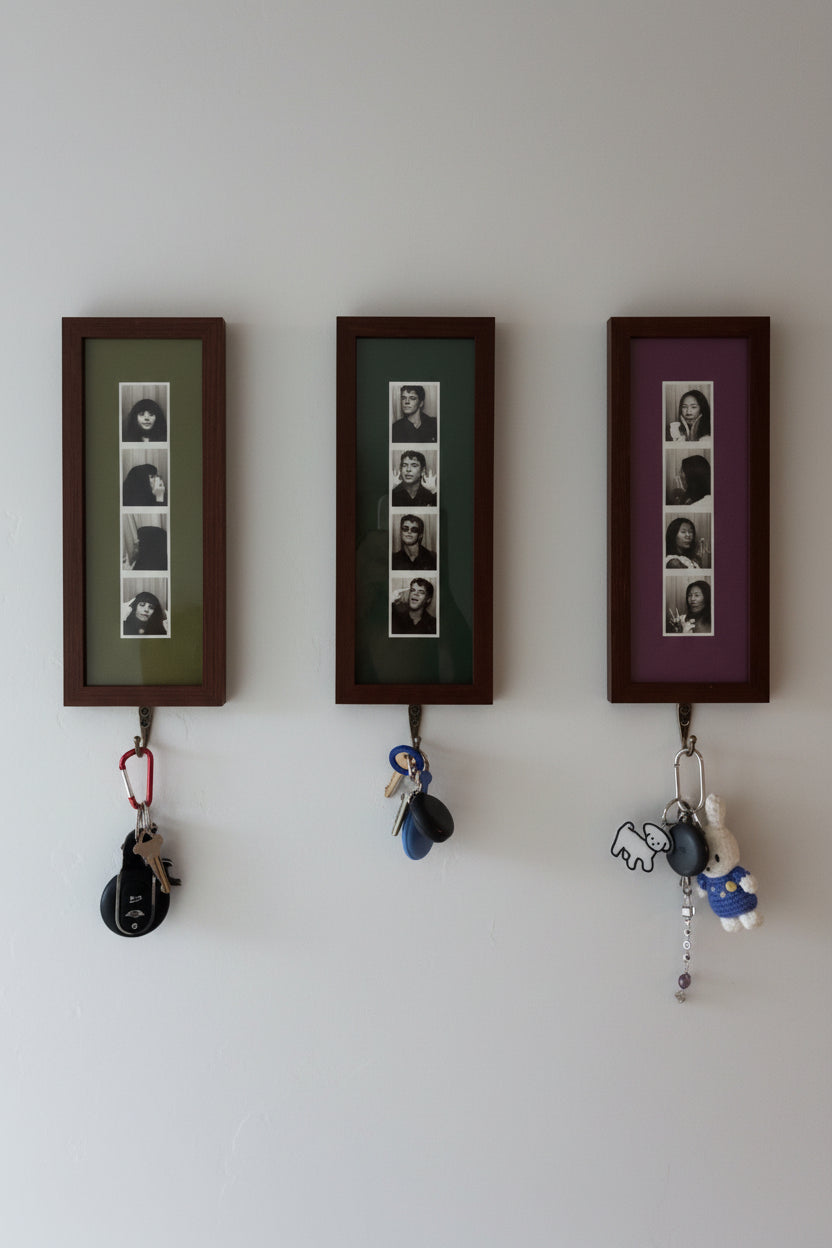 photo strip key holder